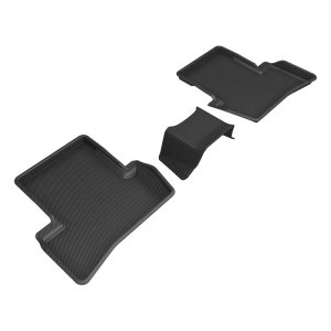 Acura TLX Floor Mats - Rear - 3D MAXpider - Kagu - Black - `21-`23